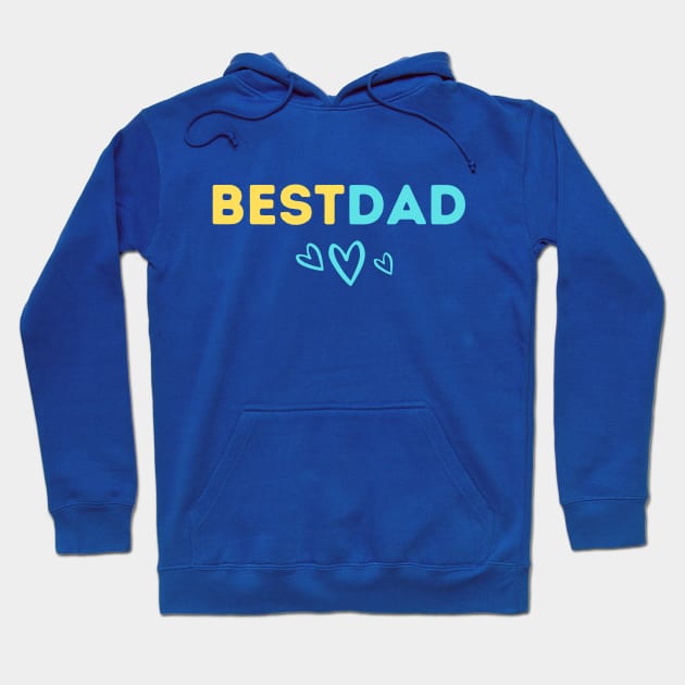 BEST DAD GIFT FOR FATHER'S DAY GIFT DAD LOVE HEART Hoodie by Mirai Designs